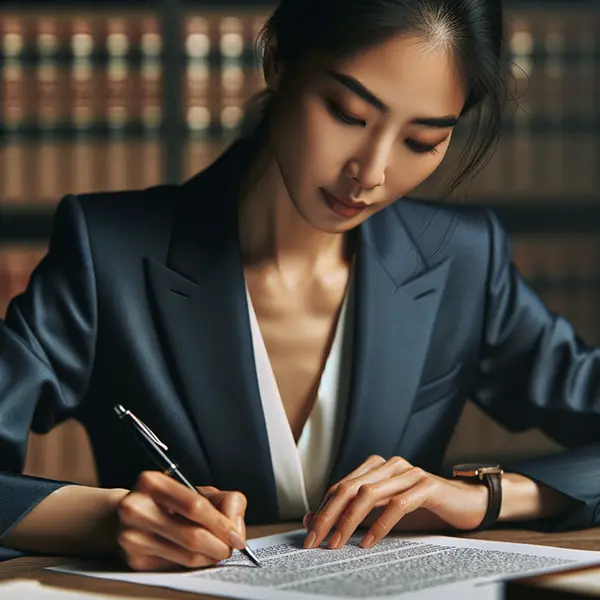 lawyer scratching out-deadline on document
